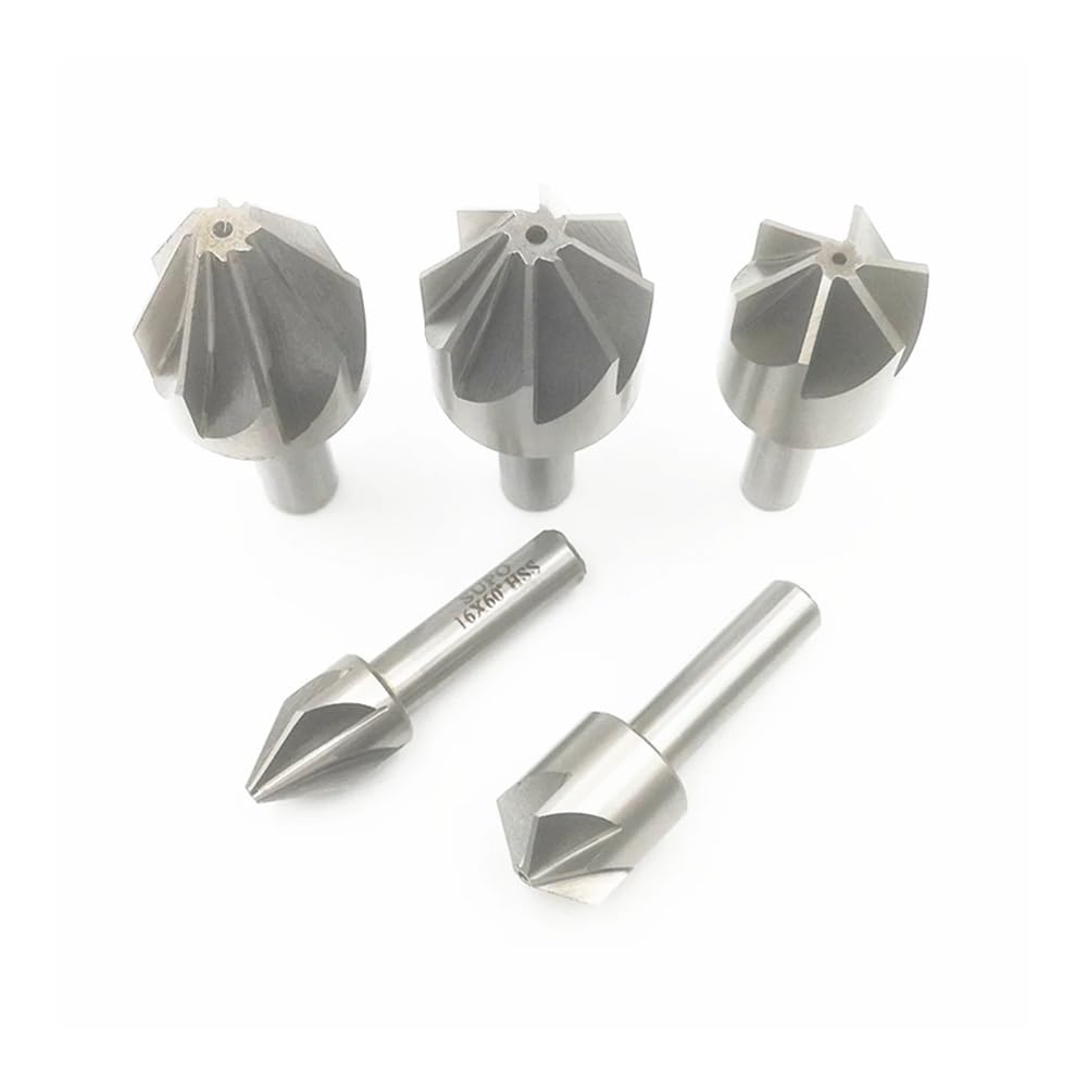 1 sztuk 6-50mm HSS 6/8 flet 60/90/120 stopni fazowanie wiertła rozwiercające bity (6/8/10/12.5/14/16/18/20/22/25/30/32/35/40/45/50mm)(60°,35.0mm)