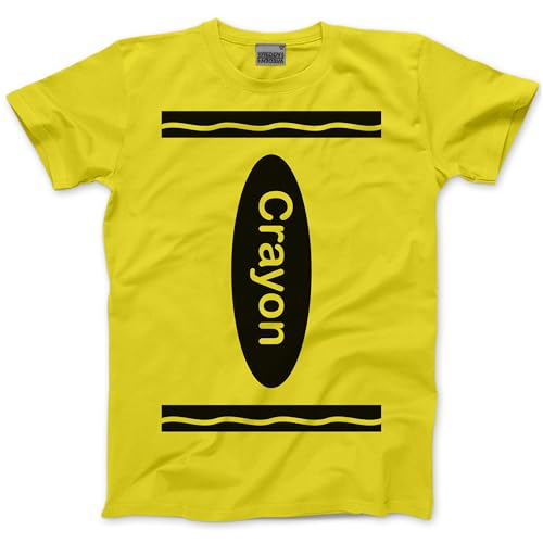 Costume di gruppo – maglietta a pastello abbinata maglietta per Halloween Top C Fancy Dress Party Team Top Maglietta colorata, Giallo, 12-13 Anni