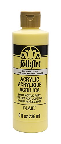Image of FolkArt Acrylic Paint in Assorted Colors (8 oz), , Sunny Yellow