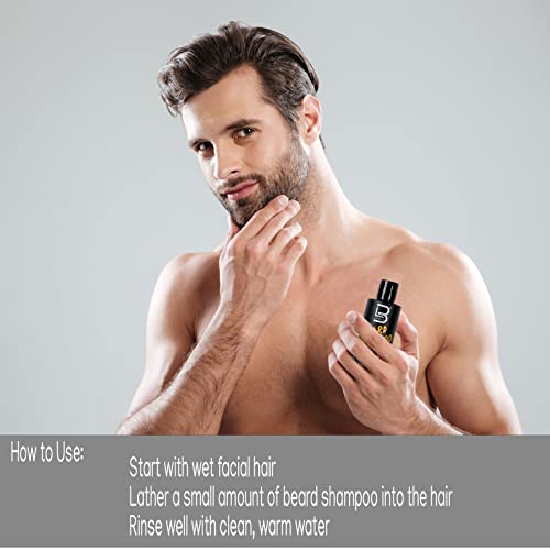 L3 Level 3 Beard Shampoo - Cleanse and Nourish your Facial Hair - Softens and Tames Frizzy Beards - Image 6