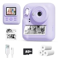 Geschenke für Mädchen, YORKOO Sofortbildkamera für Kinder, 1080P Digitalkamera 48MP Fotokamera, Geburtstag Weihnachten Geschenke für Mädchen und Jungen 4 5 6 7 8 10 12 Jahre