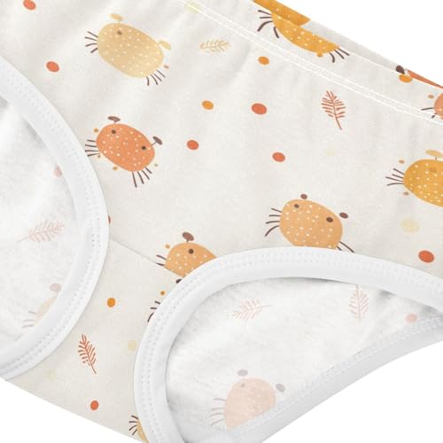 Wusikd Cute Hermit Crabs Girls' Underwear Cotton Girls Briefs Soft Toddler Underwear 2T4