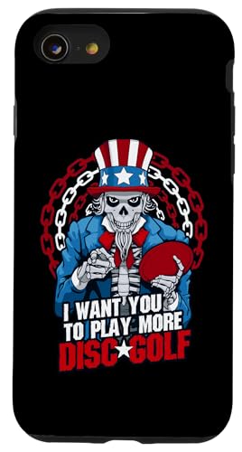 Play More Disc Golf Frolf �����I�ȃS�X USA �A���N���T�� �X�J�� �X�}�z�P�[�X iPhone SE (2020) / 7 / 8 �p