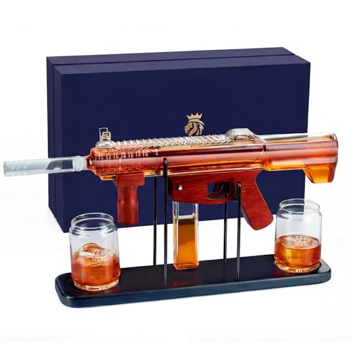 Kollea Whiskey Dekanter Sets für Männer, Schnaps Dekanter Set mit Gläsern,Einzigartige Geburtstagsgeschenke für Männer Papa,Coole Geschenke zum Jahrestag für Ihn Ehemann, Schnapsspender für Trinkparty