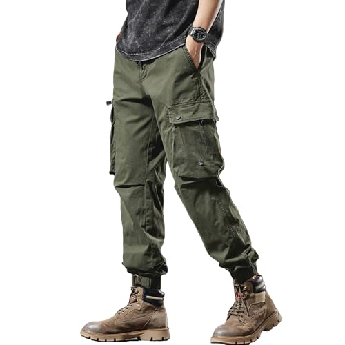 XYXIONGMAO Men's Fashion Hip-Hop Casual Streetwear Joggers techwear Pants Tactical Cyberpunk Sweatpants Cargo Pants for Men