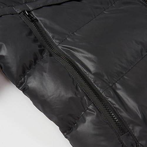 NUSGEAR Abrigo con capucha Hombre Invierno Chaqueta largo impermeable Acolchado Cazadora Algodón Gruesa Moda Cardigan Caliente Outwear Cálido parka plumas Deportivo Coat Talla grande 2024 - imagen 2