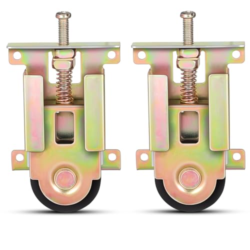 Hemobllo Lot De 2 Roulettes À Roulement À Billes Pour Portes Coulissantes Quincaillerie De Porte De Placard Poulie De Fenêtre Quincaillerie De Porte D'Armoire En Métal