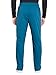 Men Scrubs Set Workwear Professionals WW695 V-Neck Top & WW190T Tapered Leg Fly Front Cargo Pant, Caribbean Blue- S Top/S Tall Pant