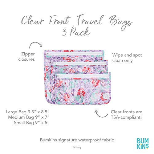 Bumkins TSA Approved Toiletry Bag, Travel Bag, Quart Zip Pouch