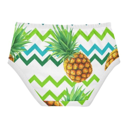 Tropical Pineapples Green Girls Underwear Toddler 2t Cotton Girl Panties Cute Animal Briefs Kids Undies2