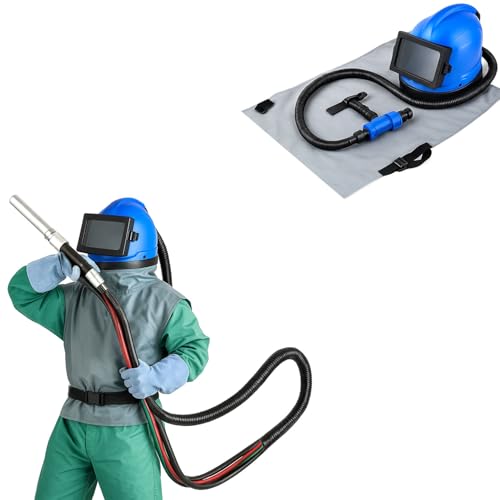 SIGNAMIO® JM Blasting Helmet Blast Cleaning Sand Blasting, Abrasi...
