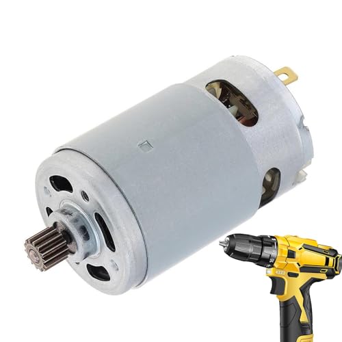 Yplkm Motor de 24 V, Motor de CC | Pequeño motor de engranajes de 550 W y 21 V CC,14 dientes, poco ruido, accesorios de sierra de alta potencia, motor de sierra eléctrica para taladro/destornillador