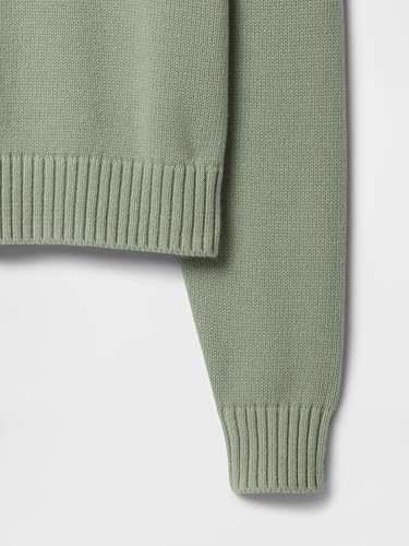 Image of Gap Women's High Neck Cotton Crew Sweater