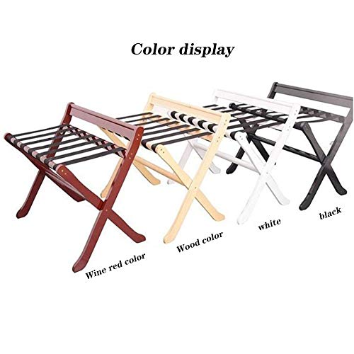 Suitcase Stand Foldable Double Layer Easy to Assemble Travel Bag 7 Nylon Bandages Hanging Rod It Can Move Hostel,4 Colors (Color : D, Size : 80X47X68CM)3