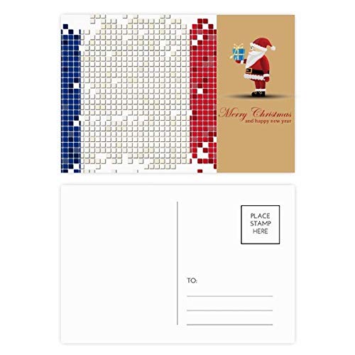 Cartes postales Père Noël pour décorer votre table de réveillon et écrire à vos proches en lot de 20