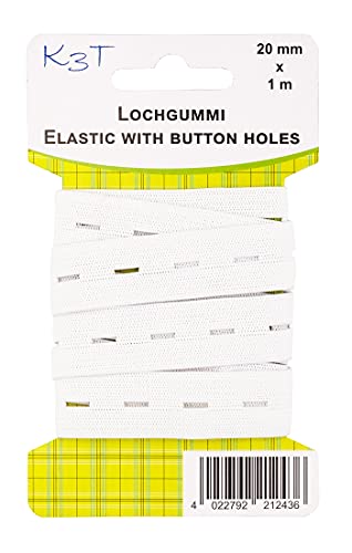 K3T 81243-K3T Lochgummi, 20mm x 1m, weiß Cover
