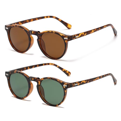 Image of Gleyemor Kids Polarized Cute Round Sunglasses for Kids Girls Boys Age 3-8