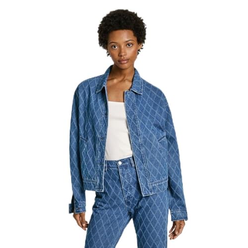 Pepe Jeans Joleen Vestes, Bleu Denim, M Femmes