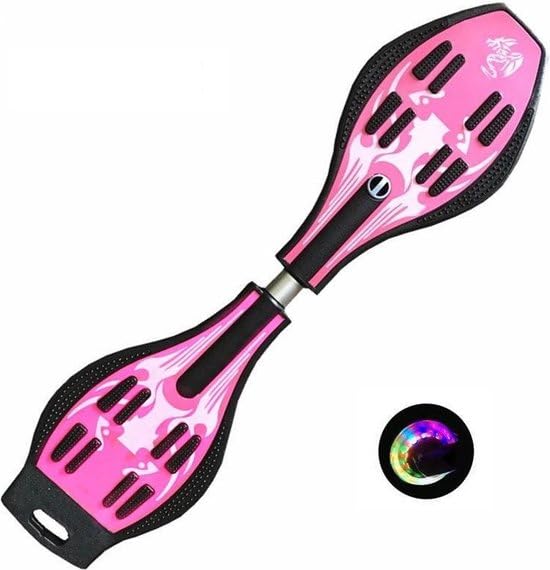 Halay Wave Board with Light Waveboards Skate Wave Rose Pink StreetSurfing Board Wave Props Free Carrying Bag
