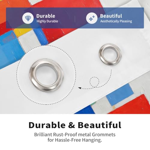 Drapeau extérieur en polyester résistant de qualité supérieure à œillets - 5
