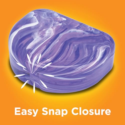 Practicon Marble Retainer Cases, Clear Aligner Case, Dental Orthodontic Retainer Boxes, Mouth Guard Holder, 6 Pack
