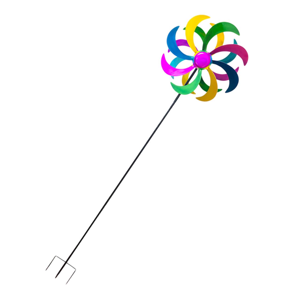 Moulin à vent coloré Homoyoyo pour animer les fêtes d'enfants et décorer le jardin
