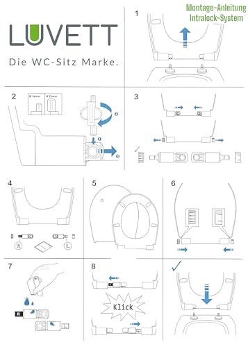 LUVETT SoftClose Dämpfer-Set für WC-Sitz mit Absenkautomatik (2 Stk.) – Ansicht 4