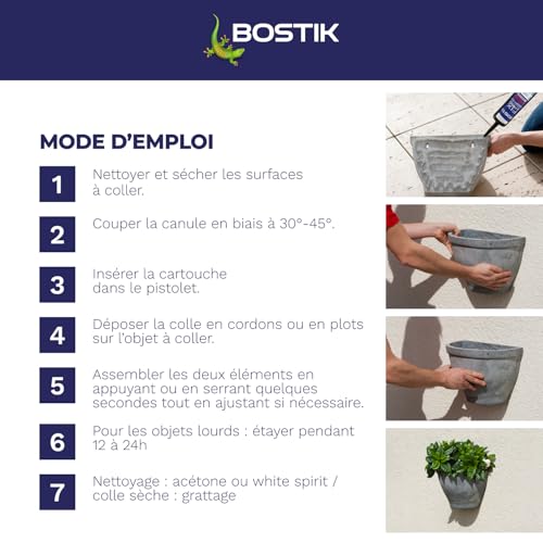 Colle MS Polymère Bostik FIX&PRO MSP 117 joint étanche extérieur 290ml - 6