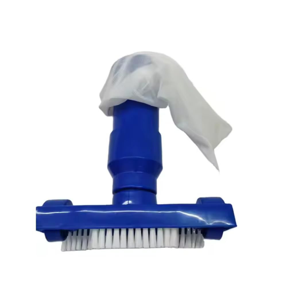 Limpiafondos Manual para Piscina – Aspirador de Fondo con Conexión a Manguera. Skimmer para Piscina, Pértiga Plegable, Ligero y Eficiente. Ideal para Piscinas y Spas