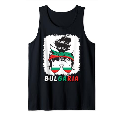 Bulgaria, chica búlgara, bandera de Bulgaria, bandera búlgara Camiseta sin Mangas