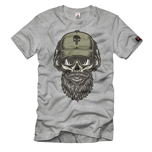 T-shirt militaire Contractor Skull idéal pour vos sessions d'airsoft