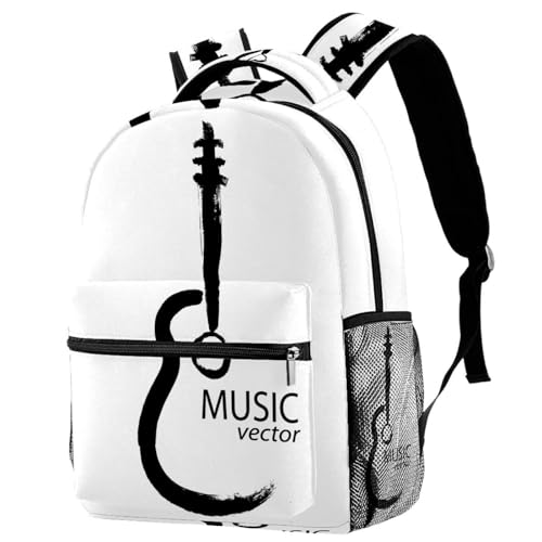 Sac de voyage décontracté pour adolescents stylé et spacieux imprimé musique