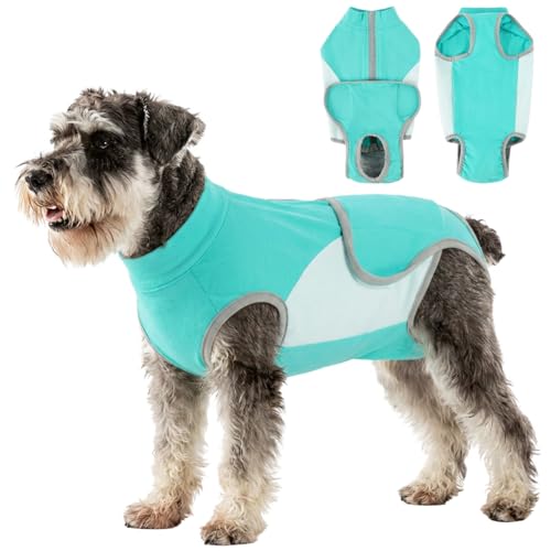 Image of IDOMIK Dog Surgery Recovery Suit for Spay Neuter, E-Collar Cone Alternative | Easy to Wear, Breathable & Protective, Adjustable Dog Onesie for Small Medium Large Dogs, Anti Licking Abdominal Wounds