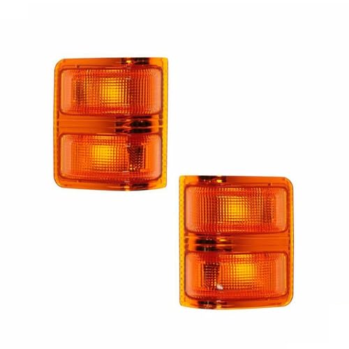 JDWEEYU Trail Ridge Tow Mirror Turn Signal Light Lens Amber Pair Compatible with Ford Truck