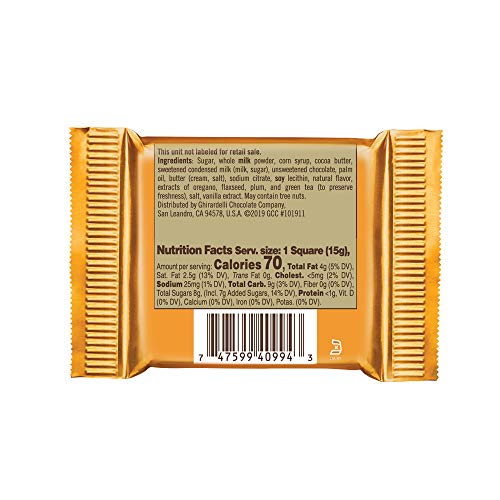 Ghirardelli Milk & Caramel Chocolate Squares, 0.53 Ounce, 50 Count #TOP3