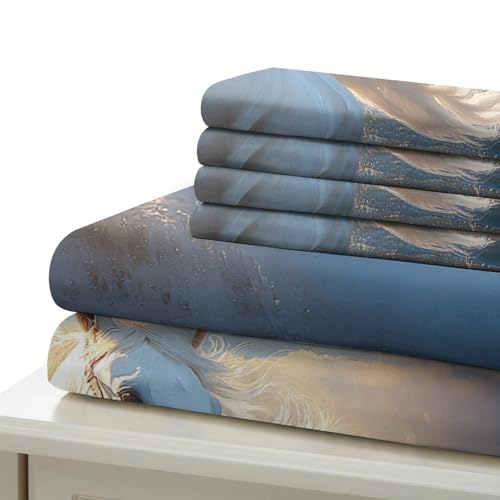 Housse de couette imprimée 3D canards blancs en microfibre de qualité supérieure pour lit 2 places - 7