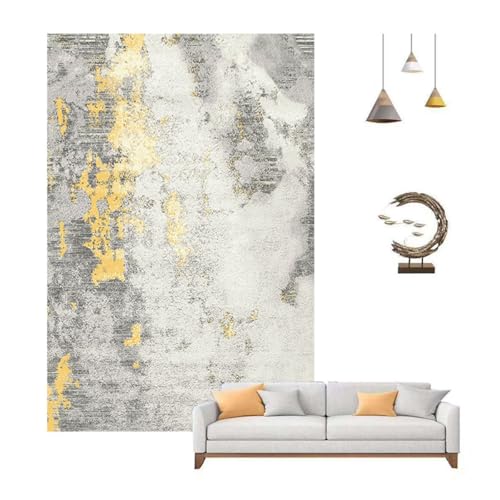 WSNCXFW Tappeto riscaldato Elettrico al grafene, Tappeto Morbido in Peluche con termostato e Timer, Tappetino riscaldante per Pavimenti, scaldapiedi riscaldato, per Soggiorno,B,50 * 90CM