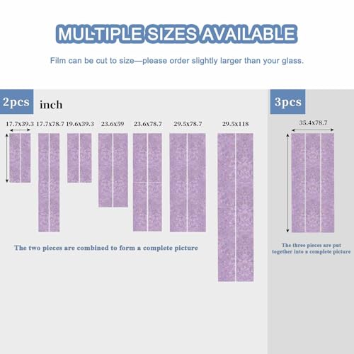 Vinilo decorativo lila para ventana 45x200 cm miniatura 5