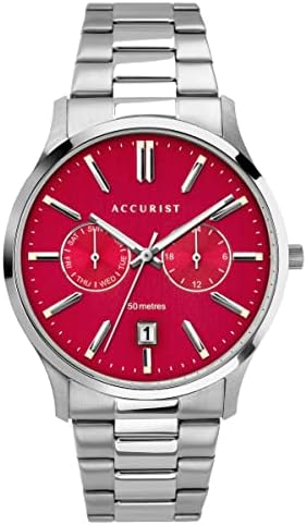 Accurist Mens Silver Watch 7405