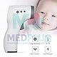 MedPlus GP300 Thermoscanner mit Batterien inklusive Kontaktloses Infrarot-Thermometer für Neugeborene, ältere Kinder, Erwachsene, 120 g, Weiß