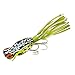 Arbogast Hula Popper Fishing Lure-2 in-Cricket Frog - Chartreuse/White Skirt