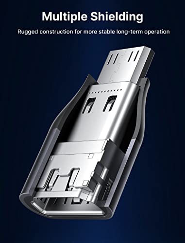 Jsaux 2 Pack Mini Hdmi To Hdmi Adapter, Mini Hdmi Male To Hdmi Female Cable With 4K 60Hz Hdr 3D 18Gbps Dolby, Compatible For Dslr,Camcorder, Raspberry Pi Zero W,Laptop,Tablet,Hdtv,Projector #TOP5
