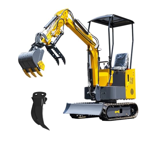 Mini escavadeira rastreada de 1,2 tonelada equipada com um motor ...