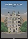 BLN PRINT Musikviertel Leipzig (1) - Vintage Travel Poster