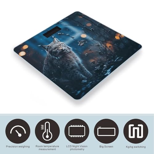 Báscula digital de baño Female Lynx con pantalla LCD brillante miniatura 3