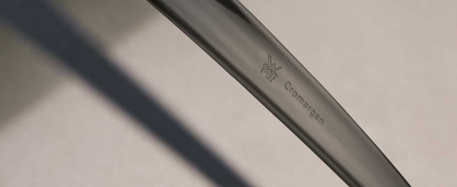 WMF Boston Black Besteckset, 24-teilig, 6 Speisen, Cromargan-Edelstahl mit polierter Oberfläche, spülmaschinengeeignet