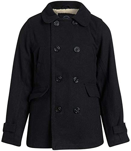 Urban Republic Boys' Wool Blend Peacoat With Faux-Fur Lining And Flap Pockets thumb #7