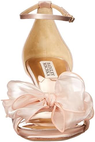Badgley Mischka Women's Nelly Heeled Sandal, Blush Satin, 8 | Image 1