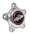 Race Star - 5 Lug Cap Tall Plastic Chrome (incl. Medallion & Screws) (615-5095-1)
