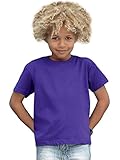 Maschinenwaschbar bis 40°C Fruit of the Loom Jungen T-Shirt, Sonnenblumengelb, 164